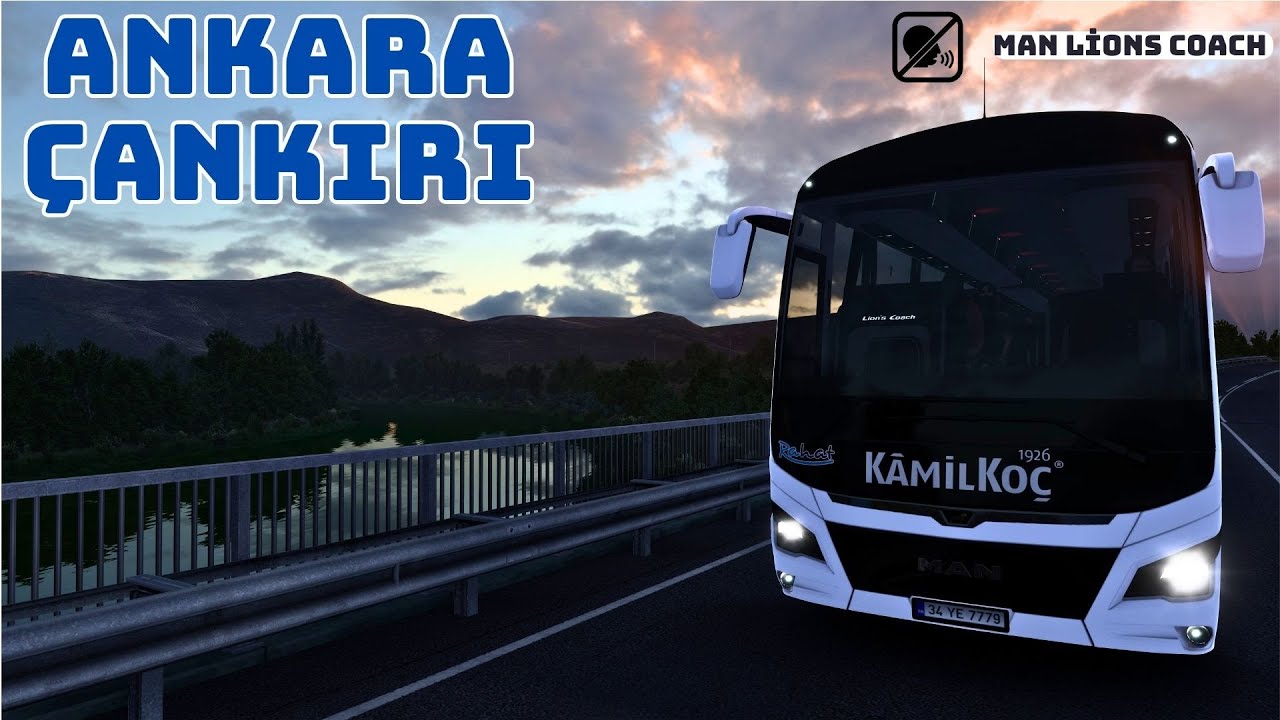 ANKARA - ÇANKIRI ~ GÜN BATIMI KIZILIRMAK - MAN LIONS COACH 3RD GEN - 2K24 TÜRKİYE - ETS 2