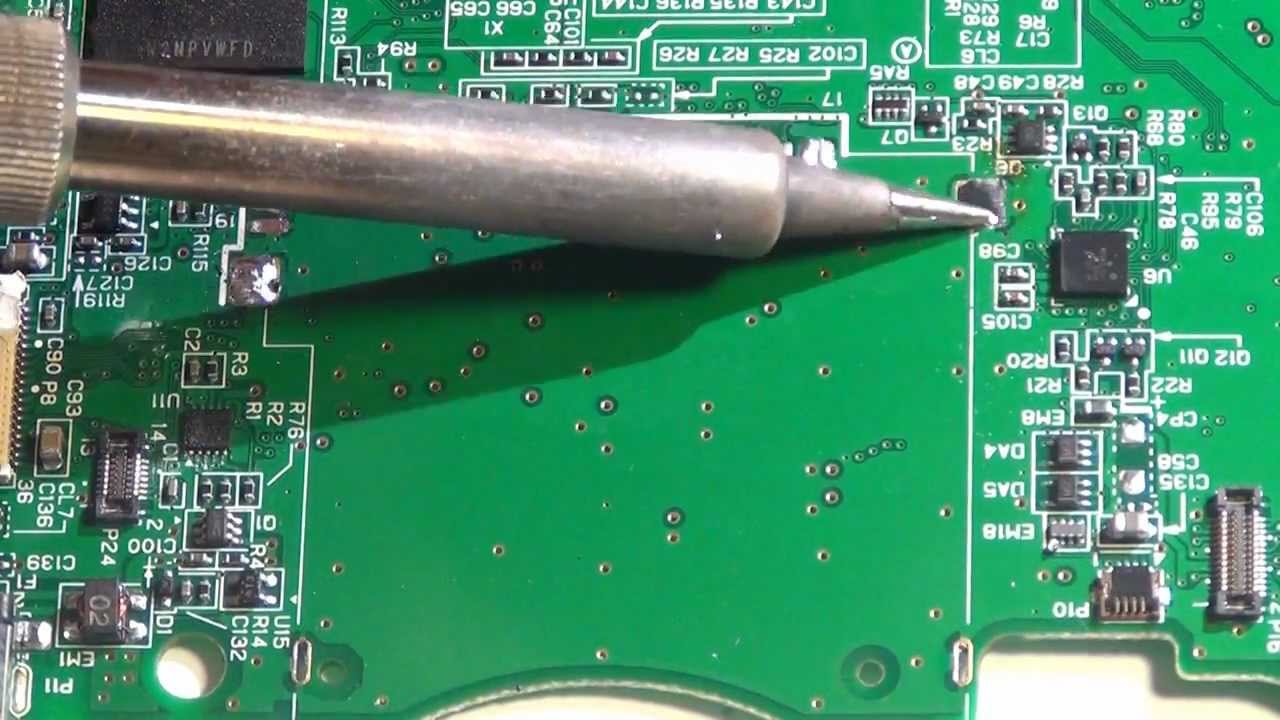 Nintendo DSi XL Game Card Slot - Desoldering & Soldering Process FULL HD