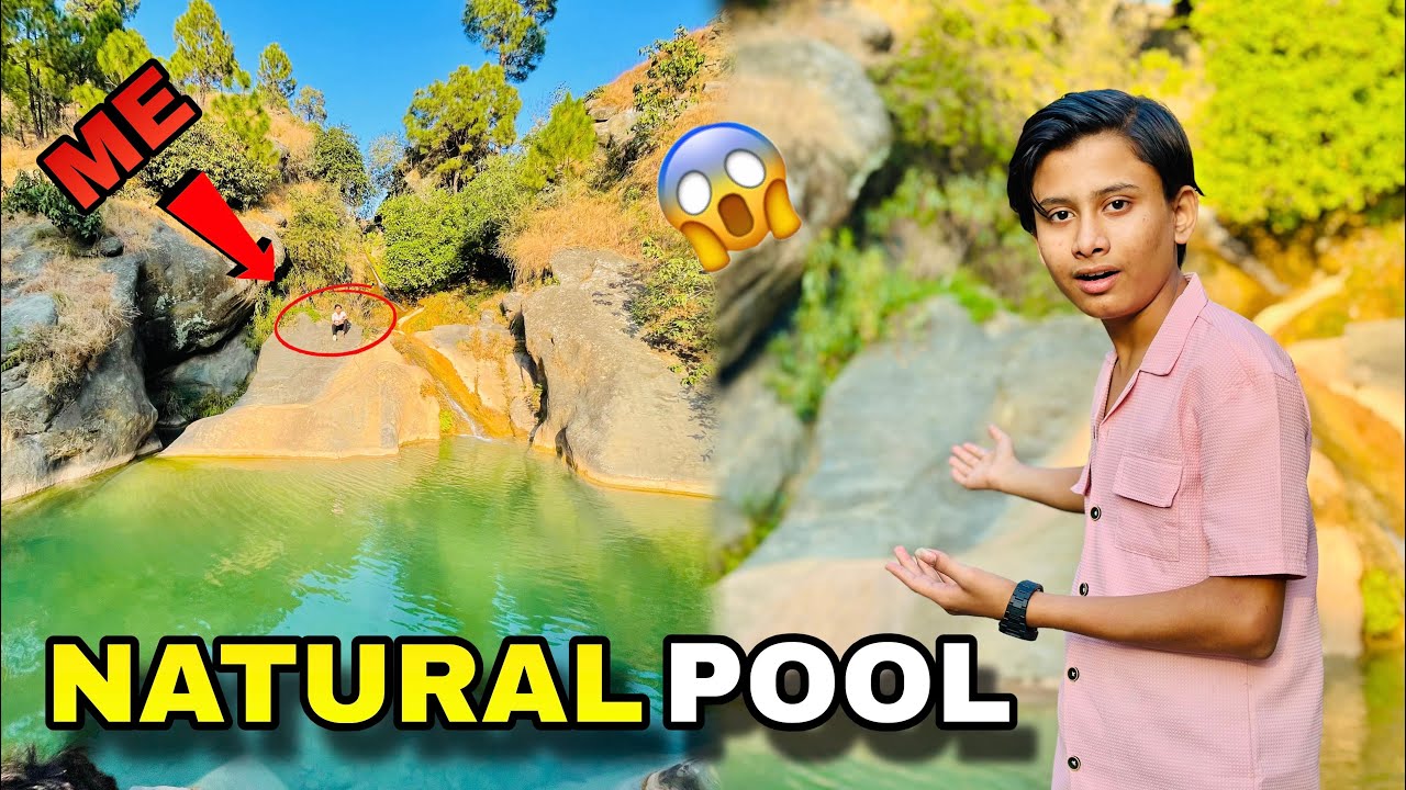 Mountain k beech main natural Swimming pool 🏊 Hidden gems of Kashmir 😨
