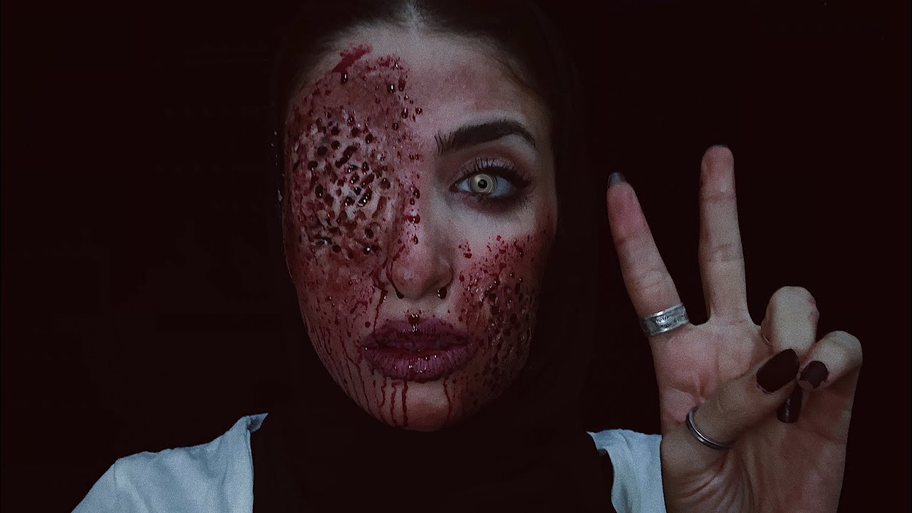 مكياج سينمائي مرعب وسهل  | part 2