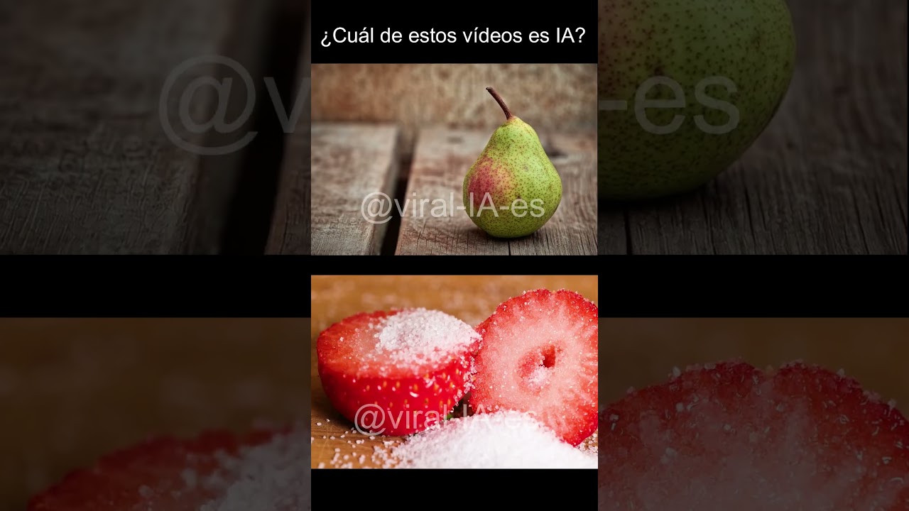 &iexcl;Estos videos parecen reales pero uno es falso! #ia #viral