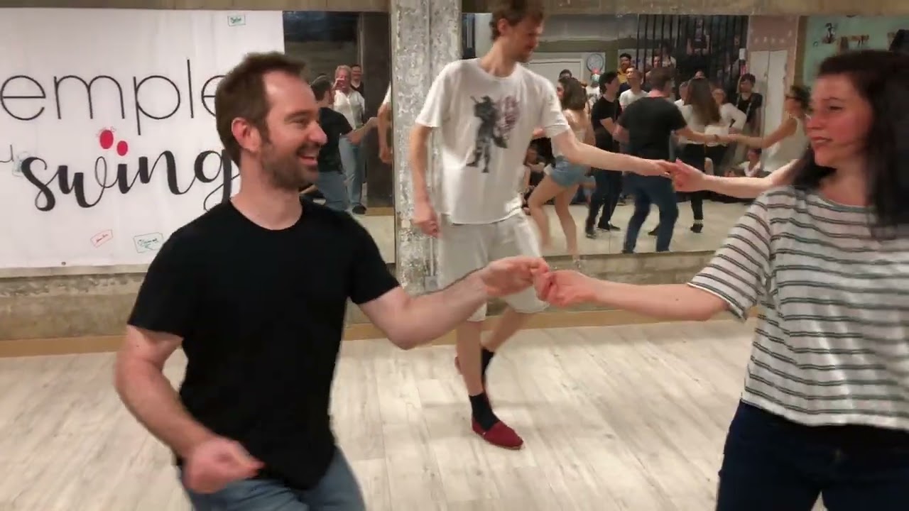 Fête de l'école Temple du Swing, 1-7-22, WCS perfectionnement, Léna et Olivier