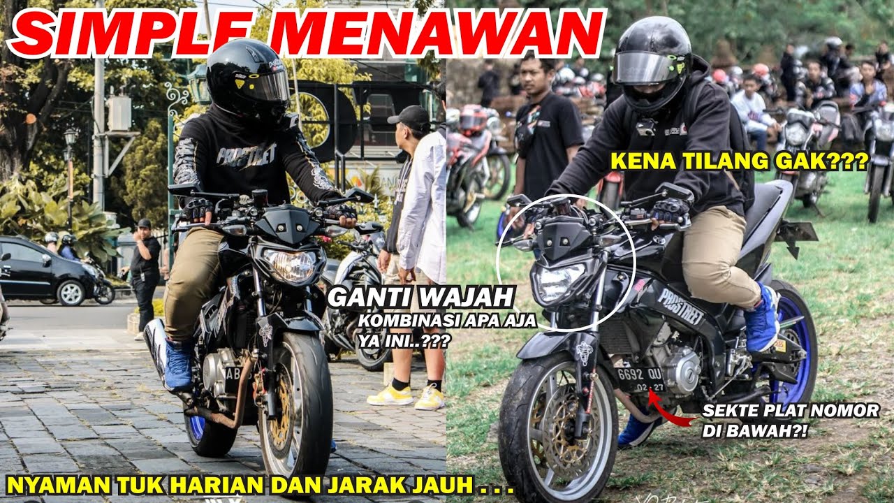 REVIEW MODIFIKASI OLD VIXION 2012 GANTI WAJAH TAMPAN! 