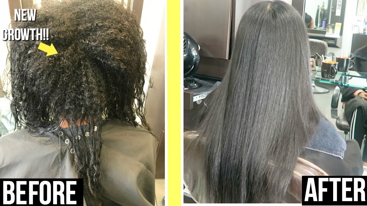 KERATIN TREATMENT ROUTINE ON RELAXED HAIR + LENGTH UPDATE