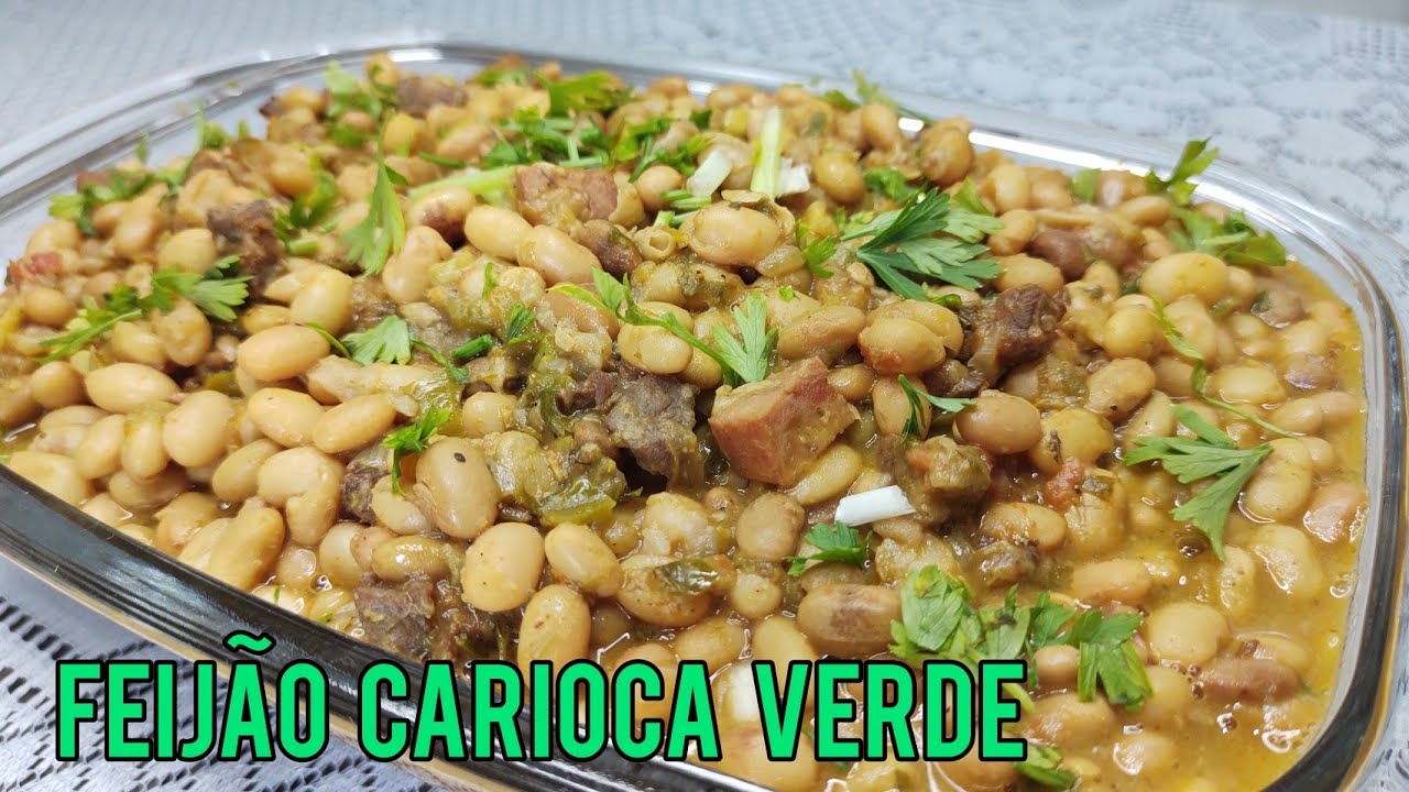 Passo a passo do preparo de feijão carioca verde que é SENSACIONAL!! | Vanuza Santos