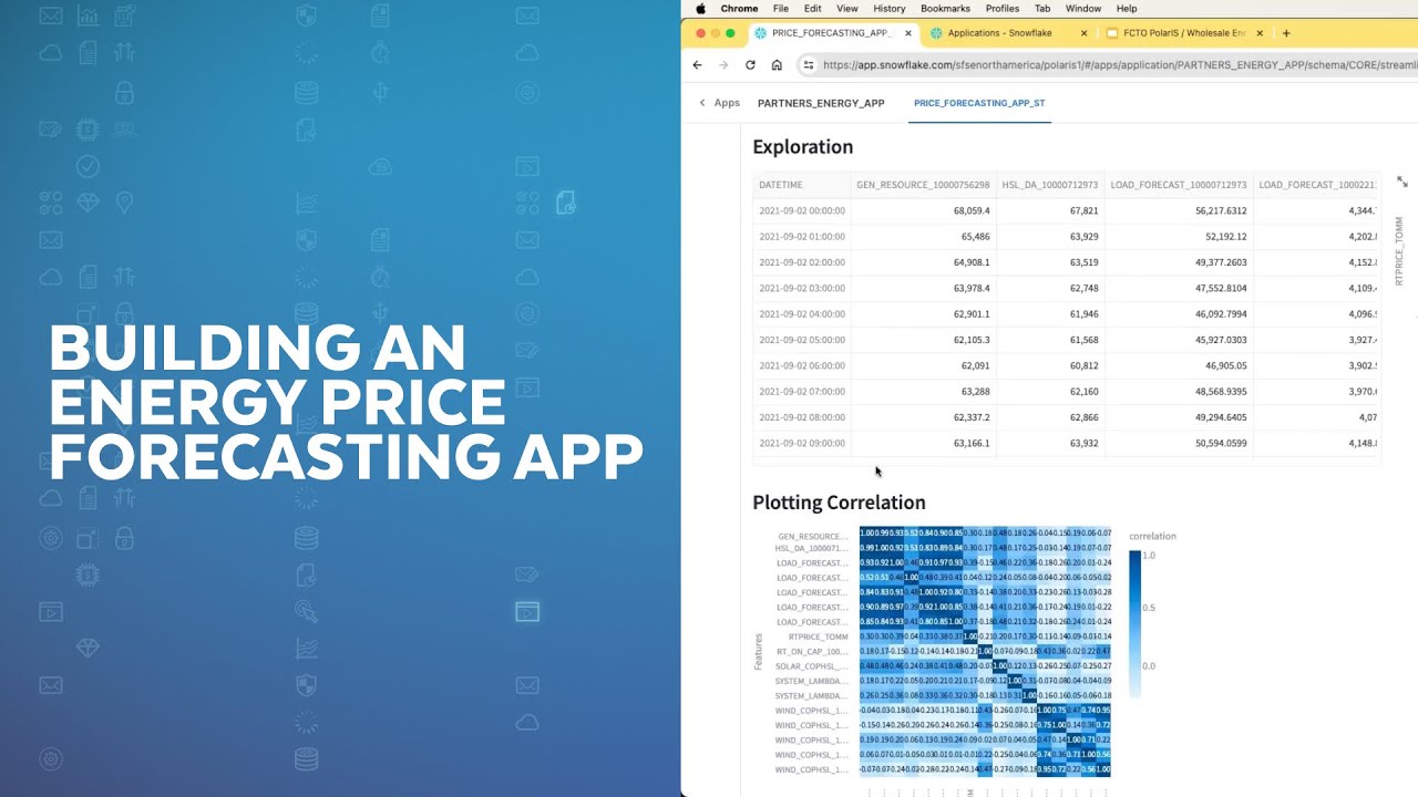 Build An Energy Price Forecasting App Using Snowpark ML And Marketplace