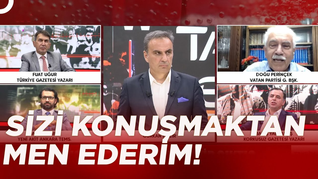 Doğu Perinçek İle Barış Yarkadaş Birbirine Girdi! Stüdyo Karıştı!|  Gürkan Hacır ile Taksim Meydanı