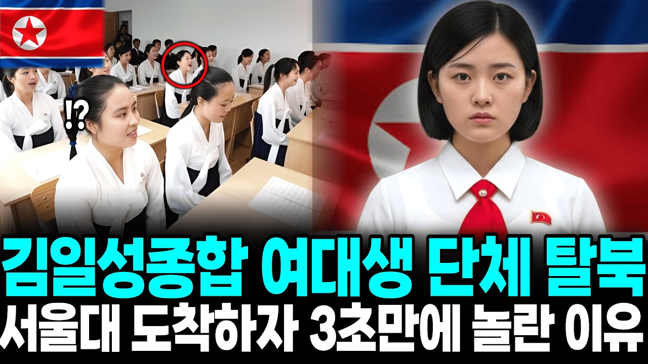 엘리트 김일성종합대학 여대생 단체탈북 , 서울대학교 도착후 놀랄수 밖에 없는 이유ㅣ탈북감동사연