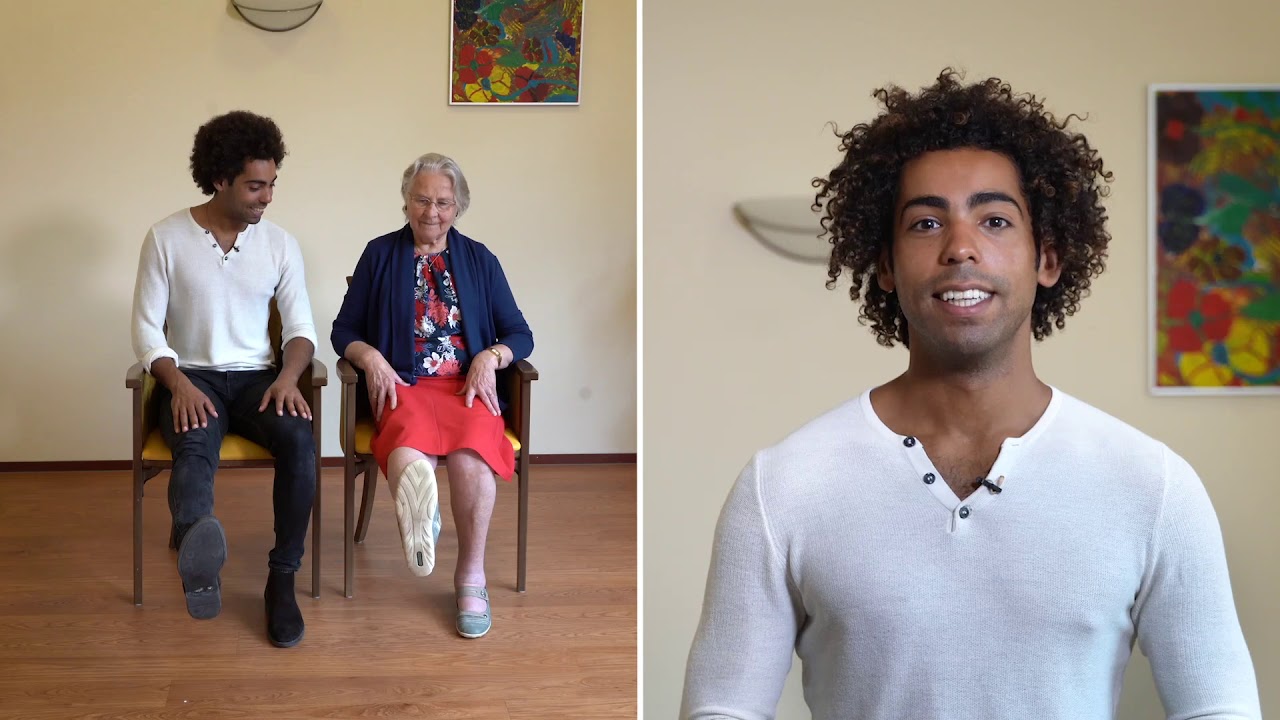 Oefening voor sterke benen: knie extensie