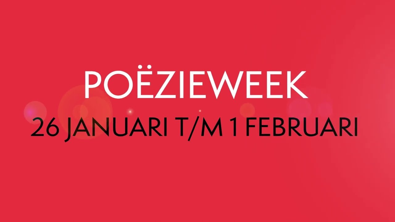 Fijne Po&euml;zieweek namens De Bezige Bij!