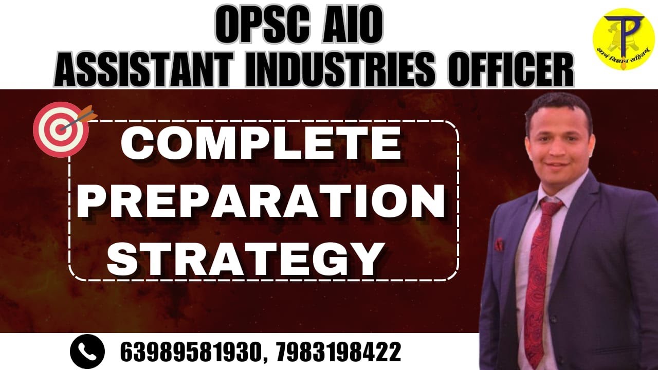 OPSC AIO II Assistant industries officer Complete preparation strategy