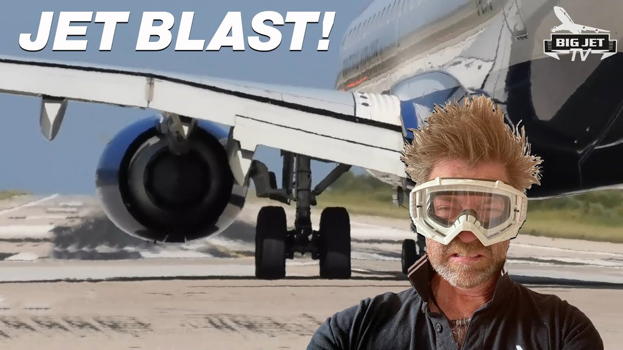 ⚠️ WARNING ⚠️ - JET BLAST! CF34 V's CFM56 Engines