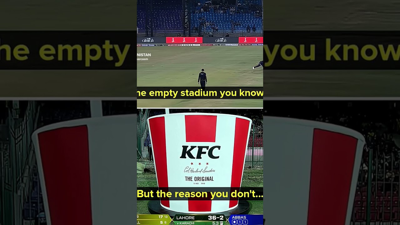 The reason behind Karachi's empty stadiums during the PSL 🤣#funny #cricket #trending #ipl #ipl2025