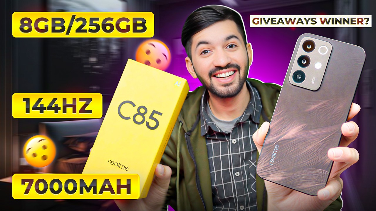Realme C85 Full Review | Paisa Wasool Phone Under 50K 💰 | Giveaway Winner 🏆