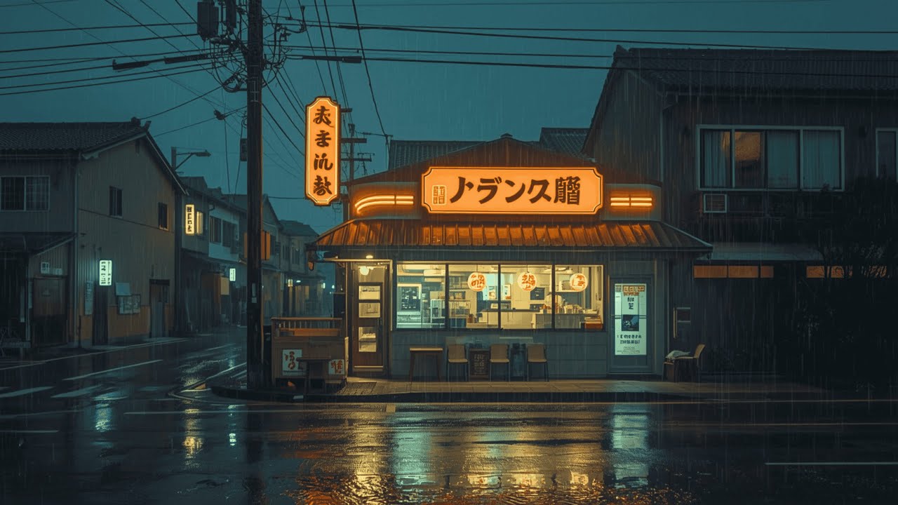 Rainy Japan Aesthetic ☔ Lofi Cozy Ramen Shop