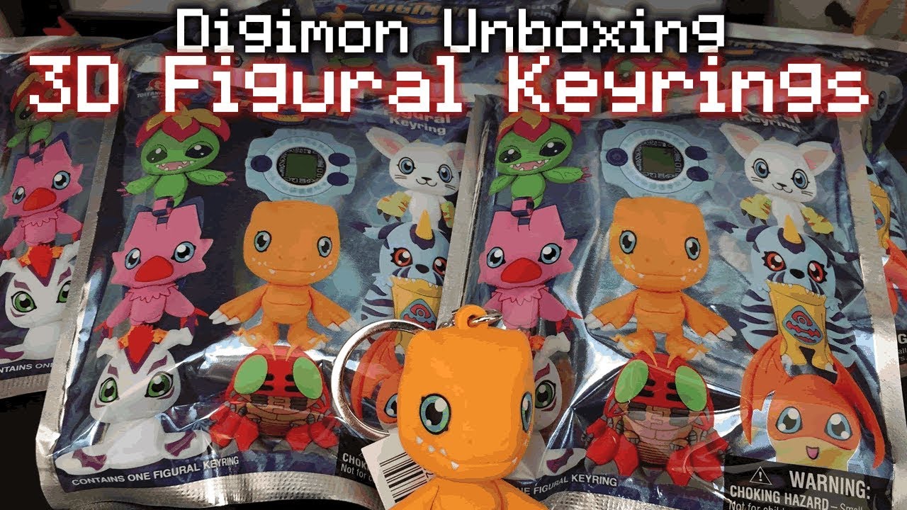 Digimon 3D Figural Keyrings (Blind Bag Opening / Unboxing)