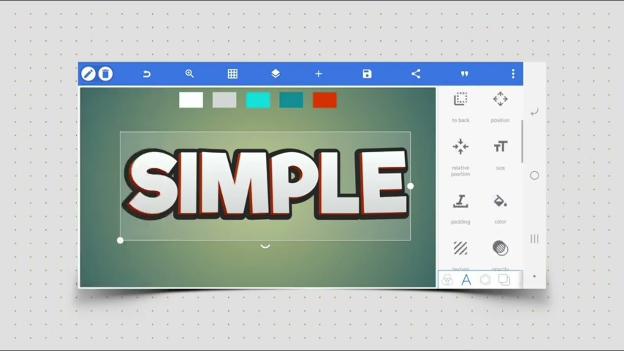 3D Pop-up Text In Pixellab | Create A 3D Text Effect On Your Mobile Phone With Pixellab