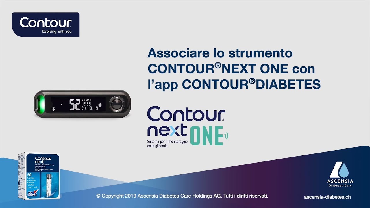 Associare lo strumento CONTOUR NEXT ONE con l'app CONTOUR DIABETES | mmol/L | Svizzera (it_CH)