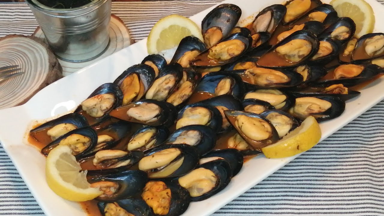 Mejillones al vapor con especias, riquísimos