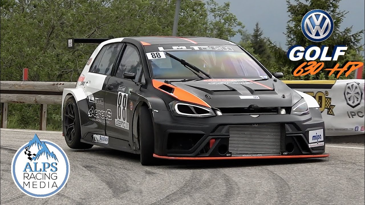 630HP VW Golf Mk7 5cylinder Turbo - Giuseppe Aragona | crazy sound - hillclimb course de cote [HD]