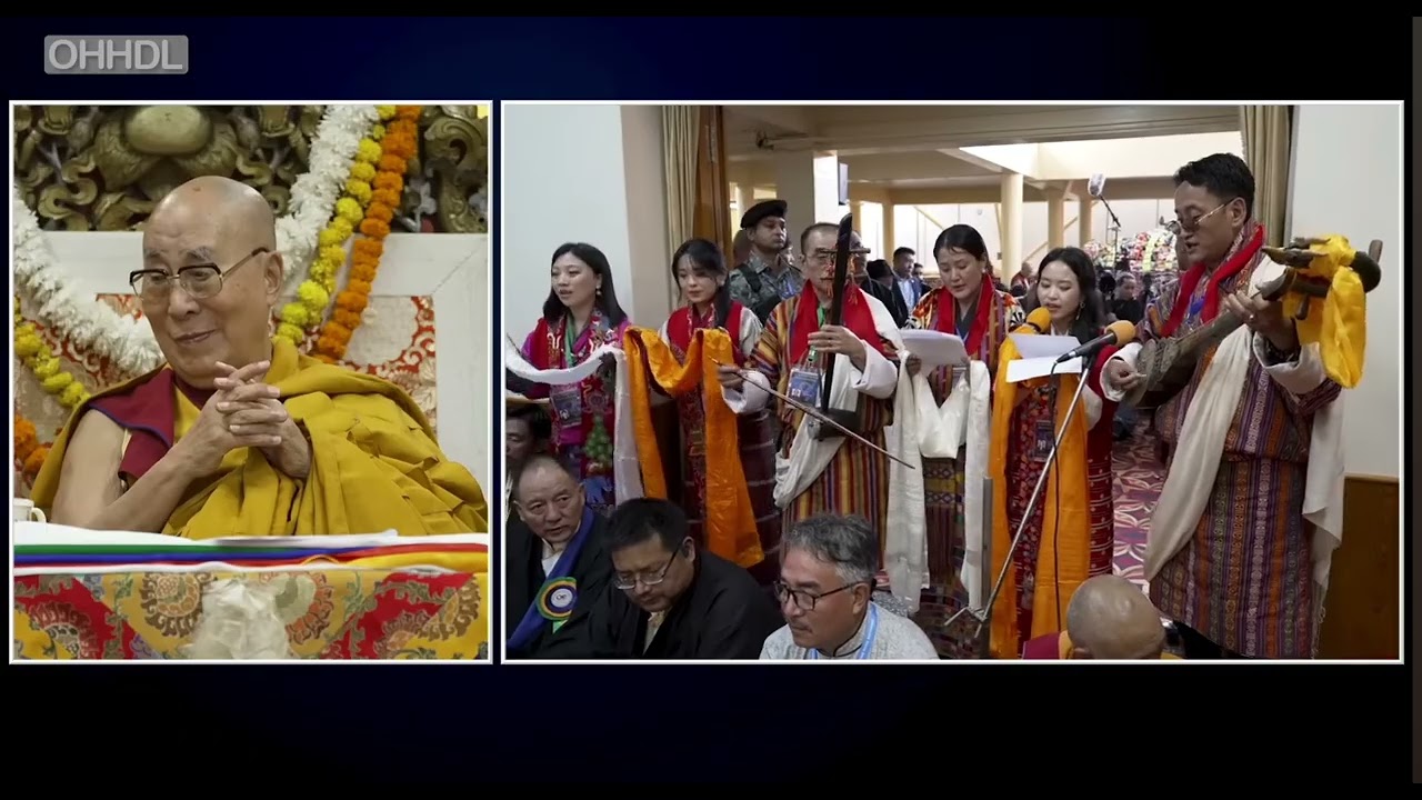 ་གླུའི་མཆོད་པ་Bhutanese song for his Holiness the 14th dalai Lama. 2025/7/5