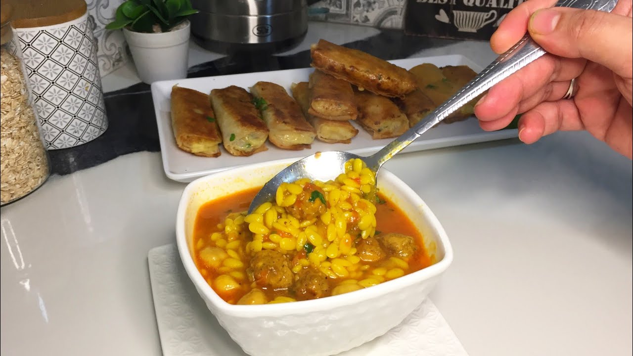 ألذ شوربة لسان الطير تتحضر في 10 دقائق #أكلة شتوية 🤤