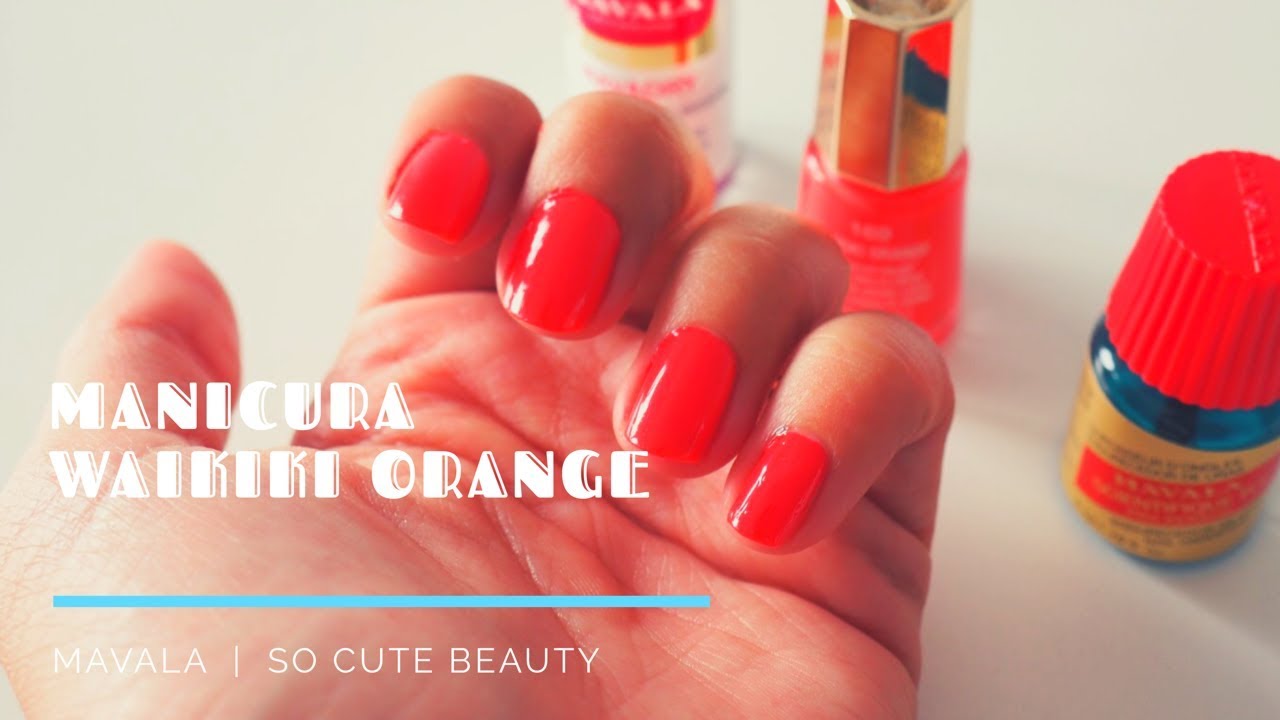 MANICURA - Waikiki Orange ((MAVALA)) - [Tutorial Español]