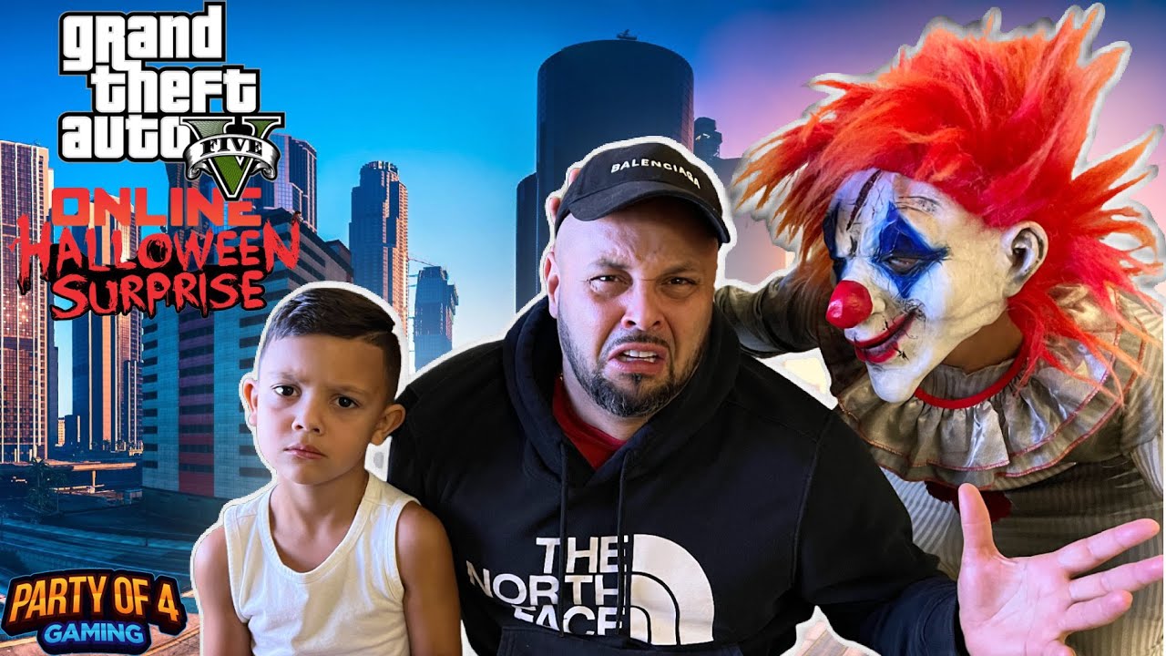 PLAYING GTA WITH A CLOWN. Party of 4 Gaming