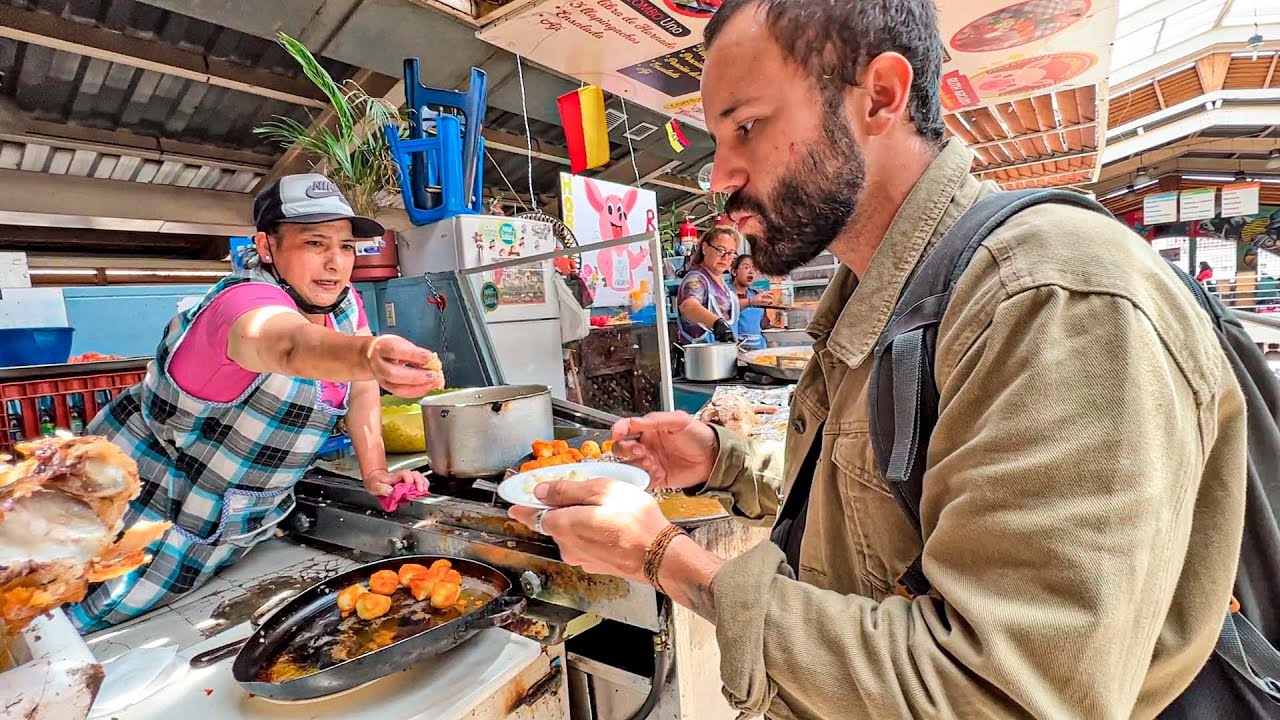 Provamos as comidas mais esquisitas do Equador!!