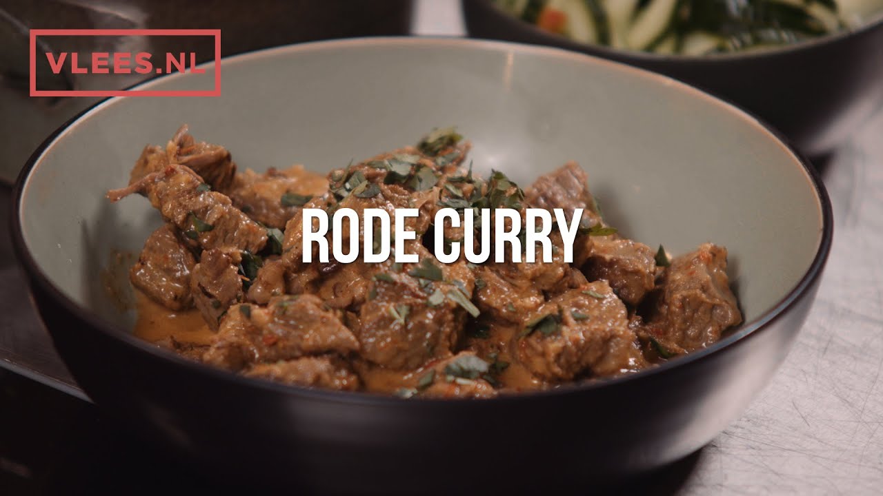 Rundvlees met rode curry