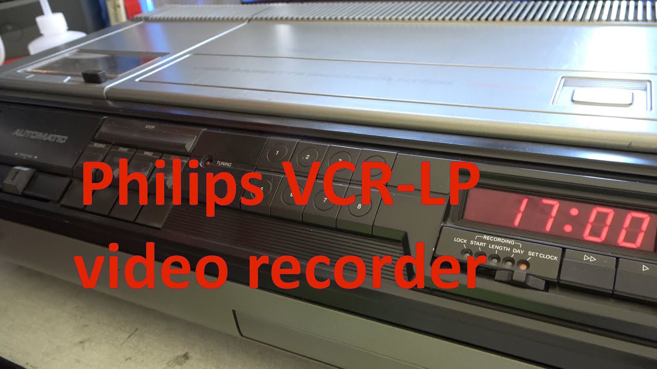 Donated Philips N1700, a 1977 video cassette recorder.