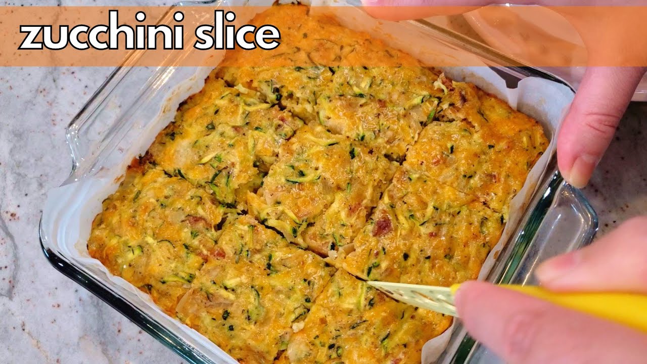 Easy Zucchini Slice Recipe! | Make it for Breakfast OR Dinner!!