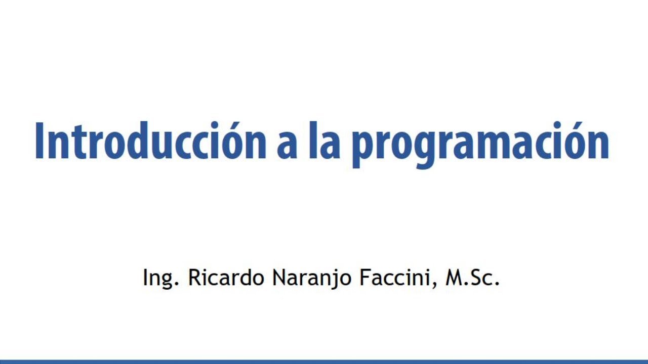 R. Naranjo - 03a Introd. a la Programación - Estructuras de control 2 - Asignación