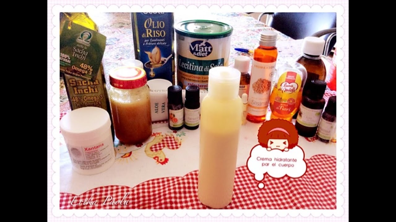 Crema para el cuerpo emulsionada en frío con Lecitina de soya.