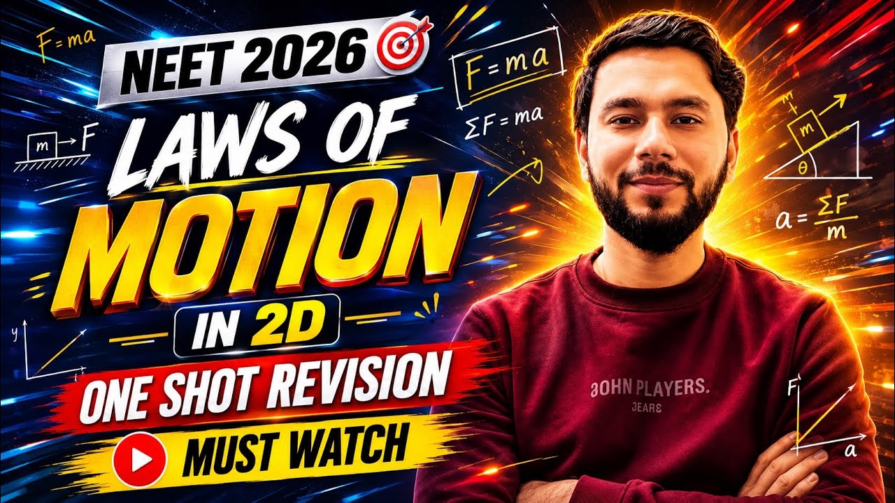 LAWS OF MOTION - ONE SHOT REVISION | Best Revision #lawsofmotion #neet2026 