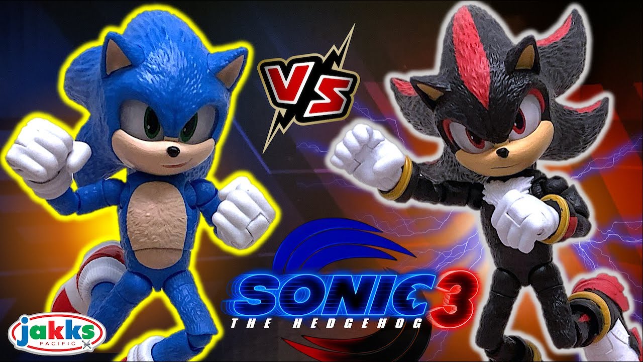 SONIC 3 - Figuras Básicas de SONIC & SHADOW | Jakks Pacific Colección (2024) - TOY SHOTS
