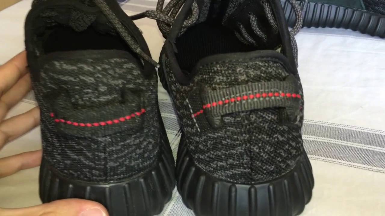 Diferencia entre Yeezy Boost 350 Pirate Black (original y réplica)