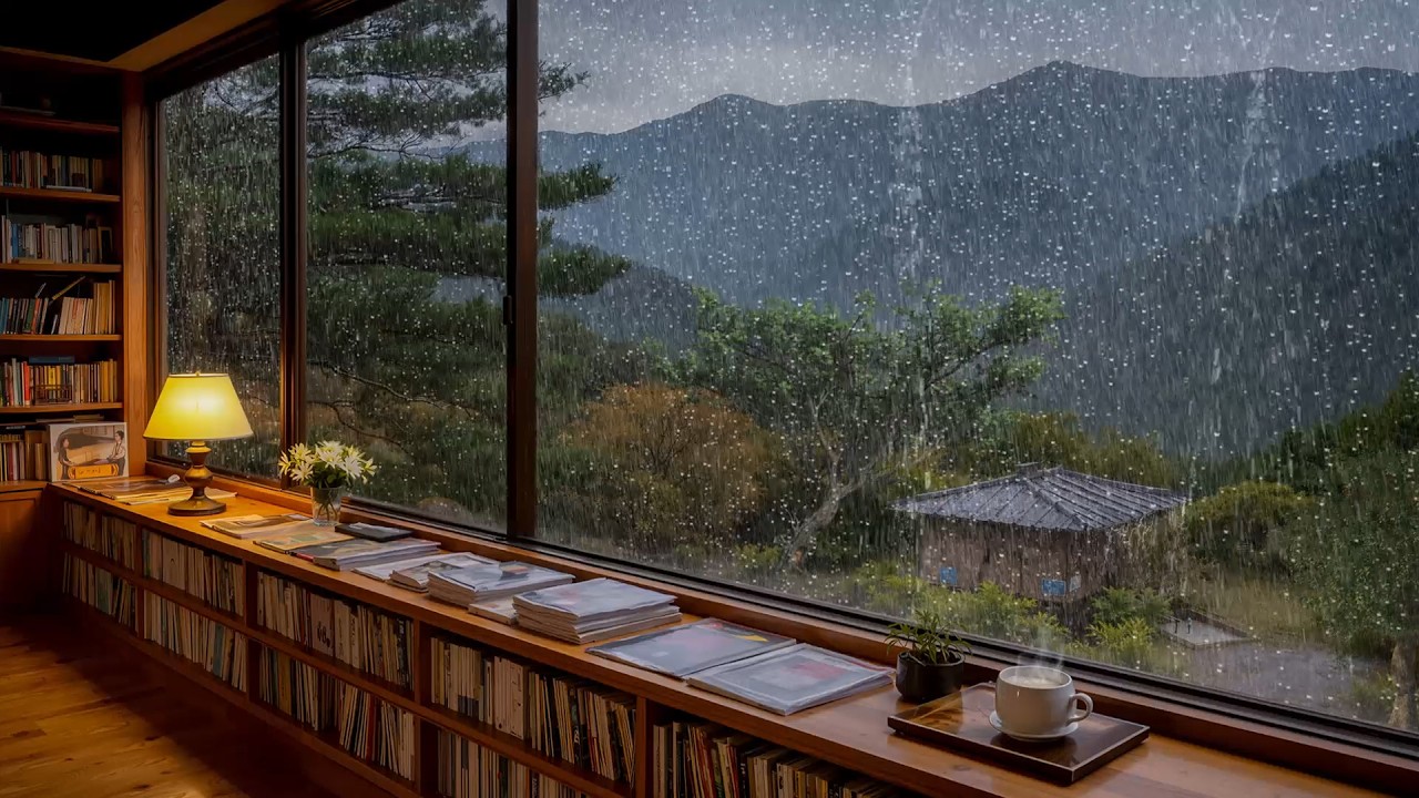 At the Window on a Rainy Day - Relaxing Sleep Music + Insomnia - Stress Relief, Peaceful Piano