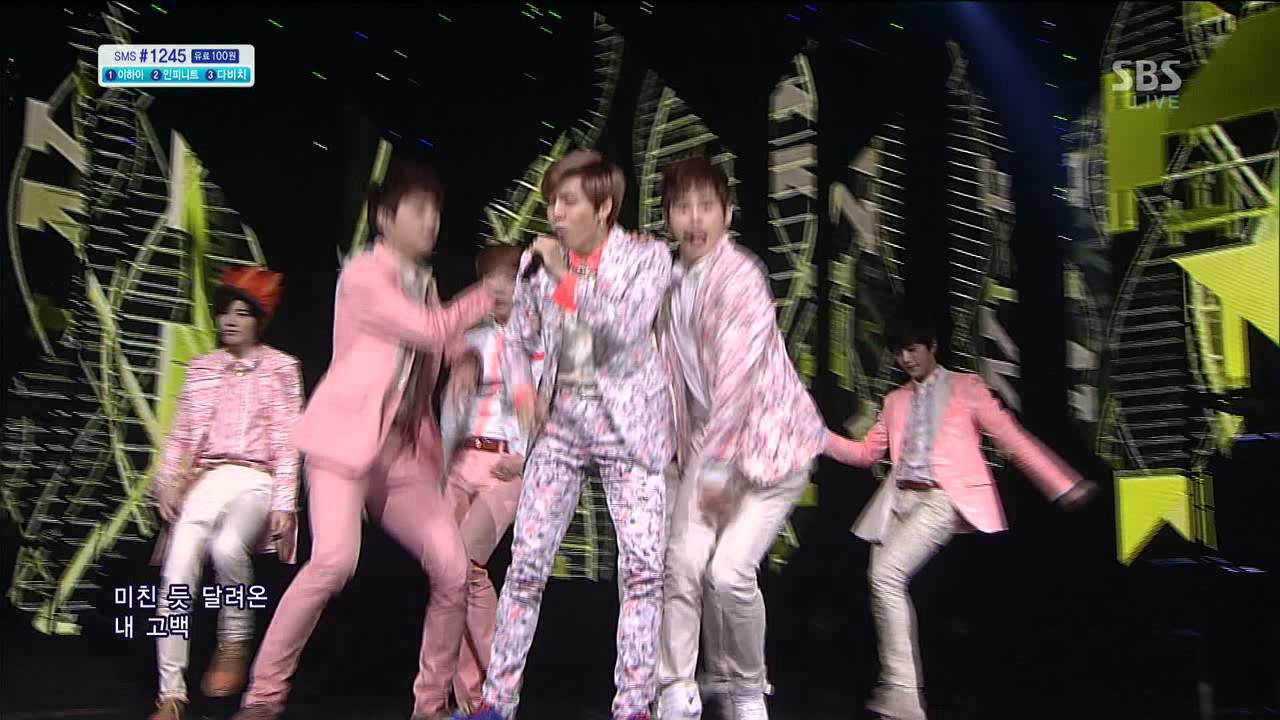 INFINITE [Человек в любви] @ SBS Inkigayo Популярная песня 20130407