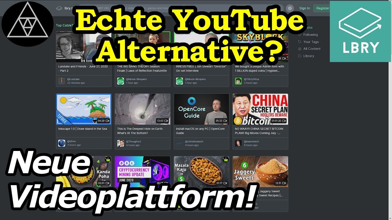 Die LBRY Content Plattform im Detail!  Ist LBRY das bessere YouTube?