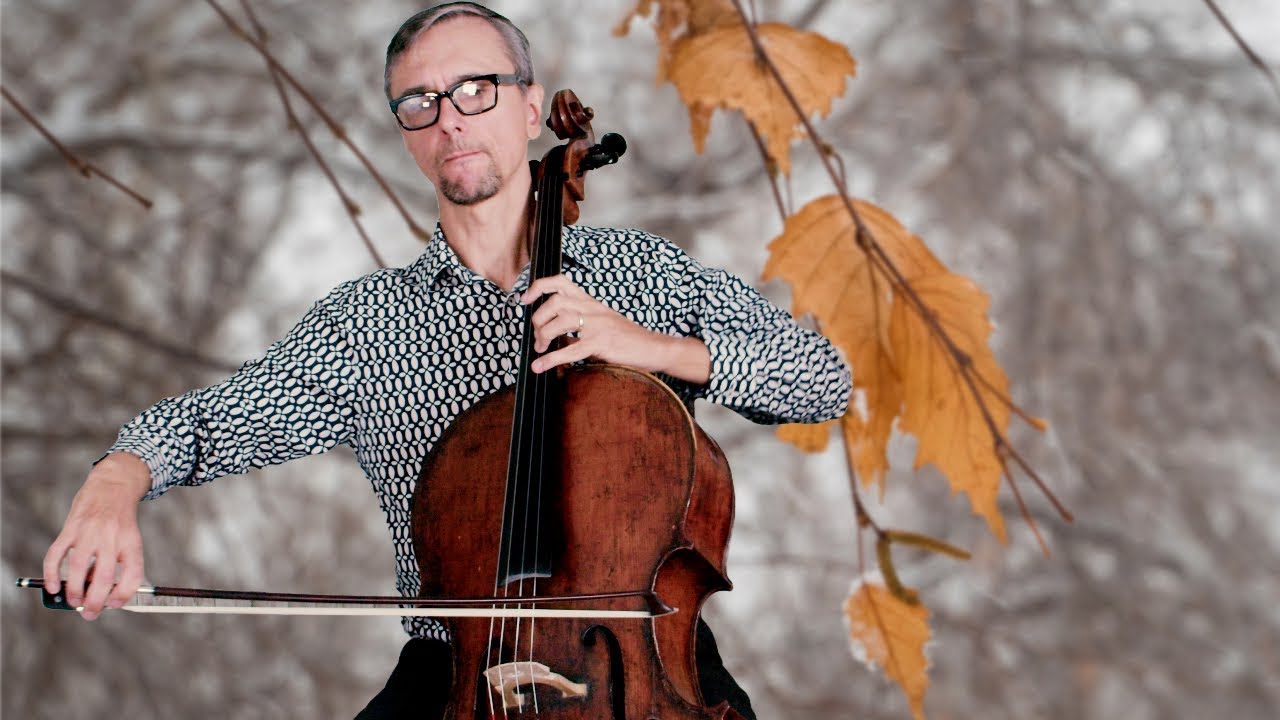 Tchaikovsky Chanson Triste Op.40 No.2 Cello and Piano with slow tempo and bass clef play through