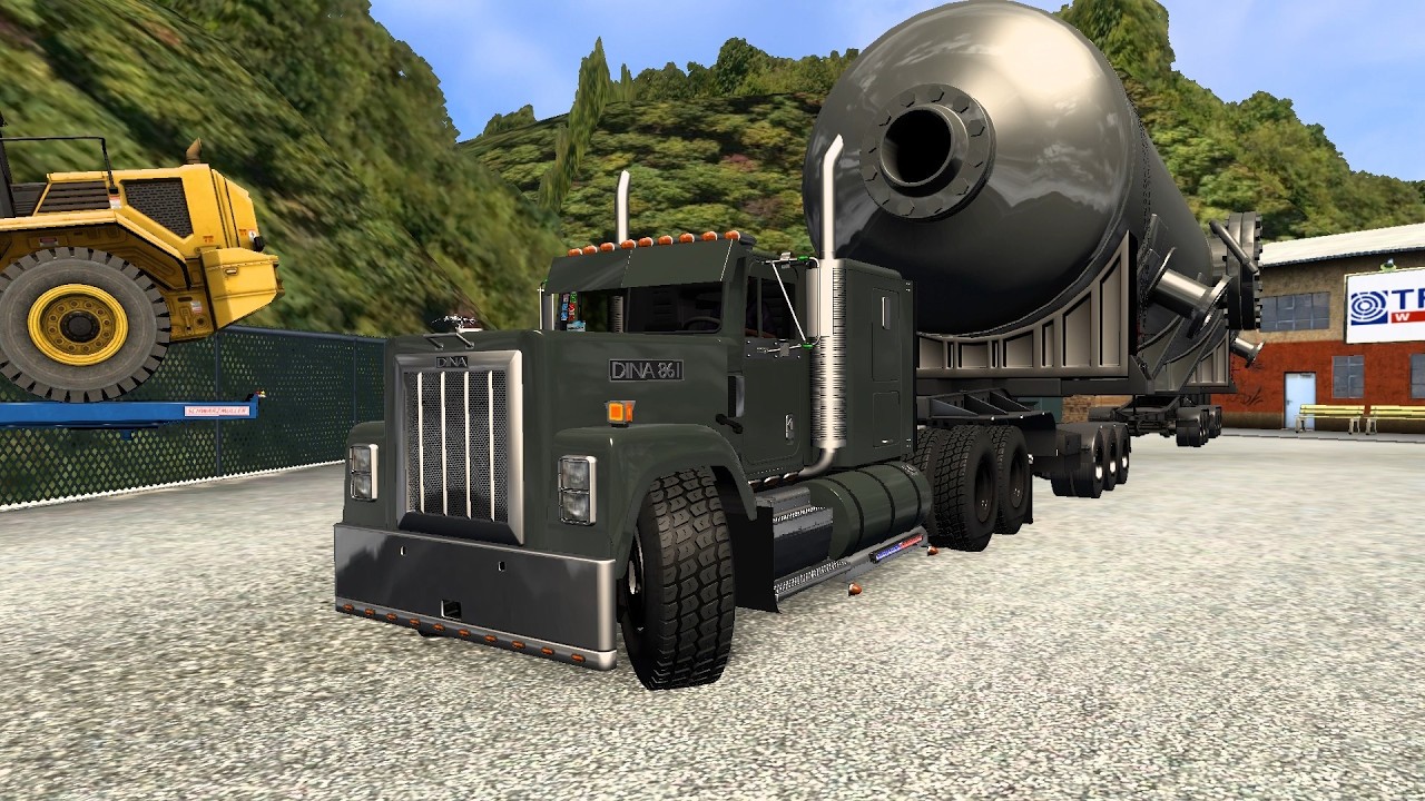 Truck: Dina 861. Trailer: KSW Steerable Dolly. Carga:  Heat Exchanger - ETS 2 2026 02 22 22 43 32