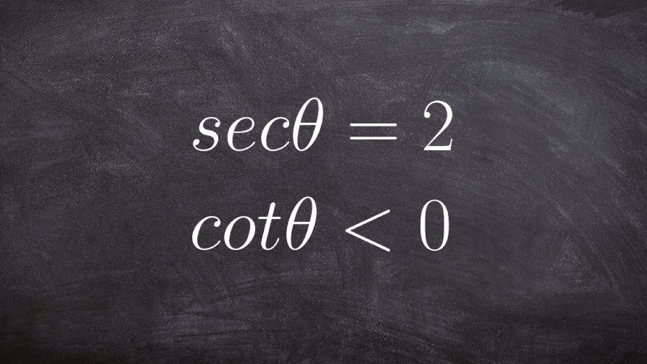 How to evaluate the six trig functions when given a constraint and value