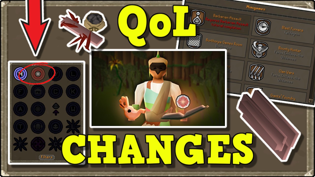 Масштабные улучшения качества жизни + новые телепорты (OSRS)