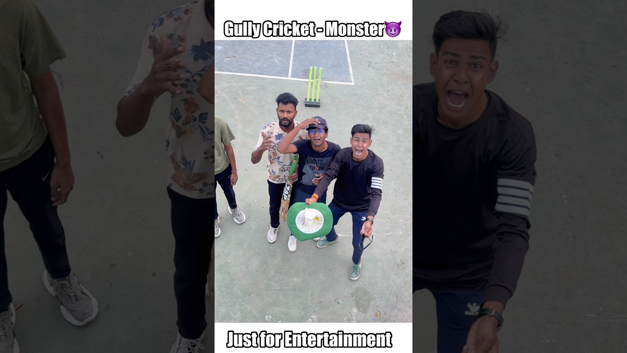 Gully Cricket-Monster😈 #trending #cricket #tresure #trill #shorts