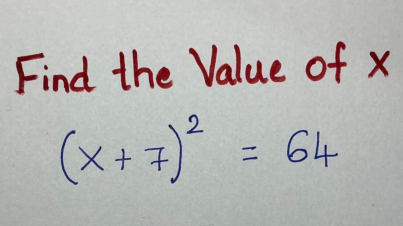 Nice Algebra Maths Simplification Problem | Two methods to solve | Find the value of X | 