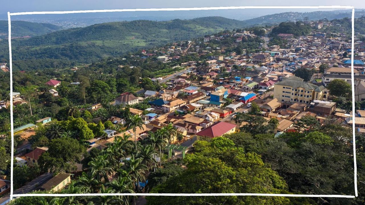 Let's enjoy nature with a ride on the Aburi - Nsawam road in the Eastern Region of Ghana.