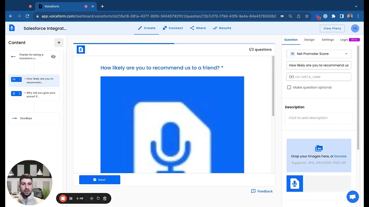 Voiceform Demo - Salesforce users