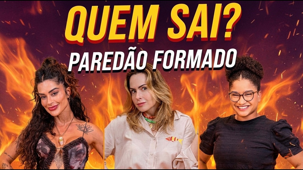 BBB26 pega fogo 😳🔥 Paredão formado e voto dividido: quem sai agora?