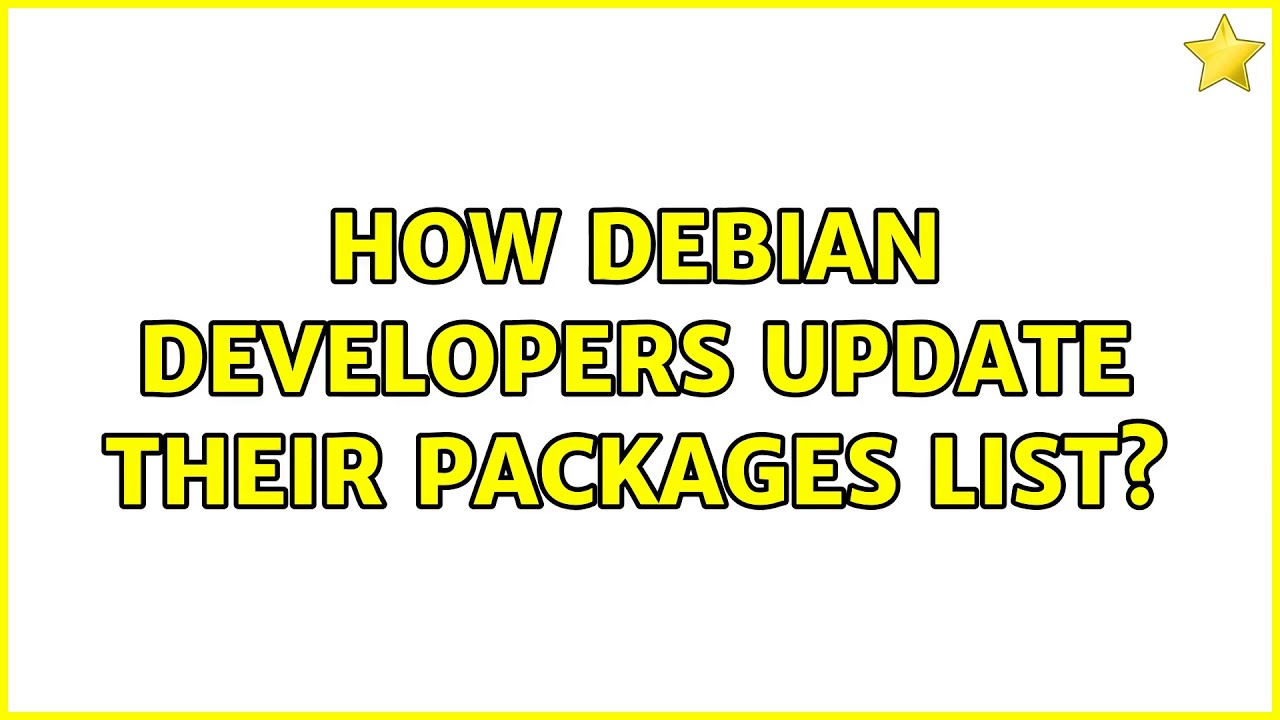 Ubuntu: How Debian developers update their packages list?